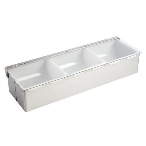 Vogue Pomocnik barowy 3 pojemniki | 46x15,2x(H)7,6cm Vogue Pomocnik barowy 3 pojemniki | 46x15,2x(H)7,6cm