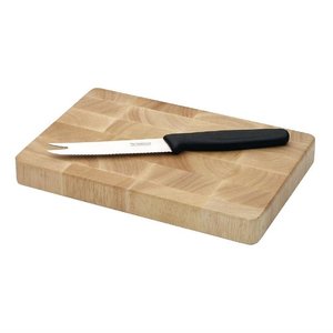 Vogue Wyprzedaż - Deska do krojenia z drewna 230 x 150 mm beżowa