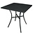 Bolero Stolik ogrodowy czarny | 70x70x(H)71cm