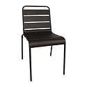 Bolero Black Stackable Chair for Outdoor Use (Pack of 4)