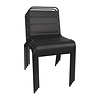 Bolero Black Stackable Chair for Outdoor Use (Pack of 4)