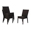 Bolero Black Stackable Chair for Outdoor Use (Pack of 4)