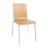 Bolero Beige Stackable Chair (Pack of 4)