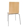 Bolero Beige Stackable Chair (Pack of 4)