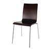Bolero Brown Stackable Chair a Seat Height of 460 mm (Pack of 4)