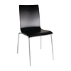 Bolero Black Stackable Chair (Pack of 4)