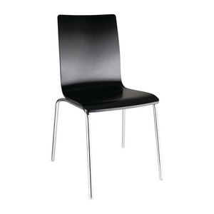 Bolero Black Stackable Chair (Pack of 4) Bolero Black Stackable Chair (Pack of 4)