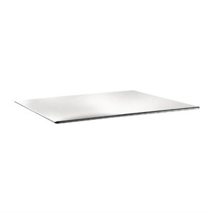 Topalit Rectangular Table Top 800 x 1200 mm, White Laminated Wood