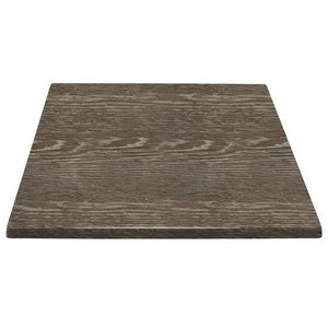 Bolero Blat do stołu kwadratowy 700 x 700 mm z drewna laminowanego brązowy