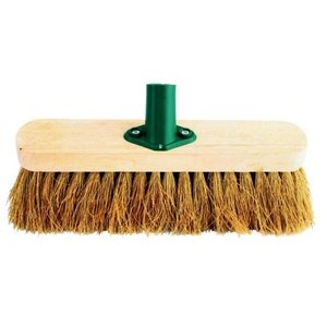 Jantex Wooden Broom Head Soft Coco 12in Jantex Wooden Broom Head Soft Coco 12in