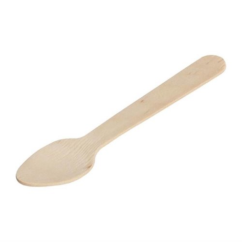 Fiesta Biodegradable Wooden Teaspoons (Pack of 100) Fiesta Biodegradable Wooden Teaspoons (Pack of 100)