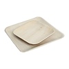 Fiesta Square Palm Leaf Plate 200x200 mm, Brown, Biodegradable (Pack of 100)