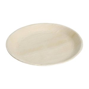Fiesta Round Palm Leaf Plate Ø250x(h)20 mm, Brown, Biodegradable (Pack of 100) Fiesta Round Palm Leaf Plate Ø250x(h)20 mm, Brown, Biodegradable (Pack of 100)