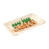 Fiesta Rectangular Palm Leaf Deep Plate 260x160 mm, Brown, Biodegradable (Pack of 100)