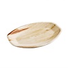 Fiesta Oval Palm Leaf Plate 360x240 mm, Brown, Biodegradable (Pack of 100)