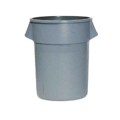 Rubbermaid 121 L Grey Round Polyethylene Wheelie Bins Rubbermaid 121 L Grey Round Polyethylene Wheelie Bins