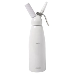 Vogue Whipped Cream Dispenser 1 L, White (with 3 Different Nozzles) Vogue Whipped Cream Dispenser 1 L, White (with 3 Different Nozzles)