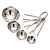 Kitchen Craft Komplet łyżeczek miarek ze stali nierdzewnej, 1,25; 2,5; 5 i 15 ml