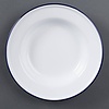 Olympia Deep Enameled Plate, Ø245 mm, 490 ml (Pack of 6)