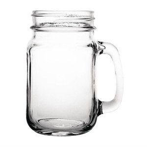 Olympia Handled Jam Jar Glasses 450ml (Pack of 12) Olympia Handled Jam Jar Glasses 450ml (Pack of 12)