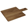Olympia Deska do serwowania prostokątna z drewna dębowego z uchwytem, 230 x 230 mm