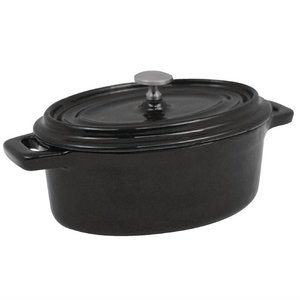 Vogue Cast Iron Oval Mini Pot Vogue Cast Iron Oval Mini Pot