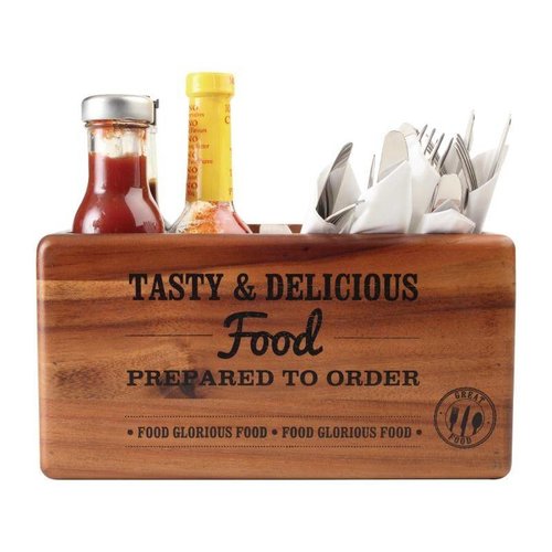 T&G Woodware T&G Food Glorious Food Table Tidy with Chalkboard T&G Woodware T&G Food Glorious Food Table Tidy with Chalkboard