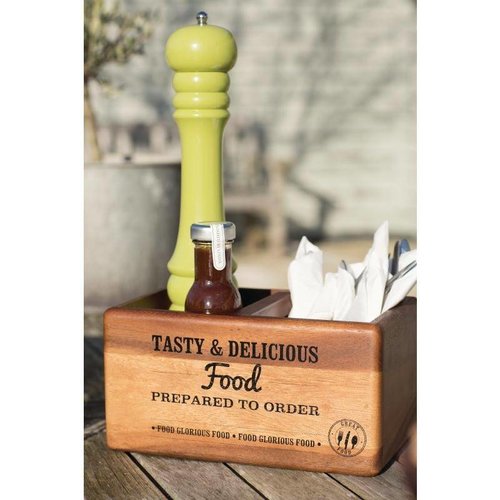 T&G Woodware T&G Food Glorious Food Table Tidy with Chalkboard T&G Woodware T&G Food Glorious Food Table Tidy with Chalkboard