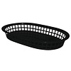 Olympia Oval Polypropylene Food Basket Black (Pack of 6) Olympia Oval Polypropylene Food Basket Black (Pack of 6)