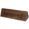Olympia Drewniana tabliczka "Reserved" | 15x3,5x(H)3,5cm
