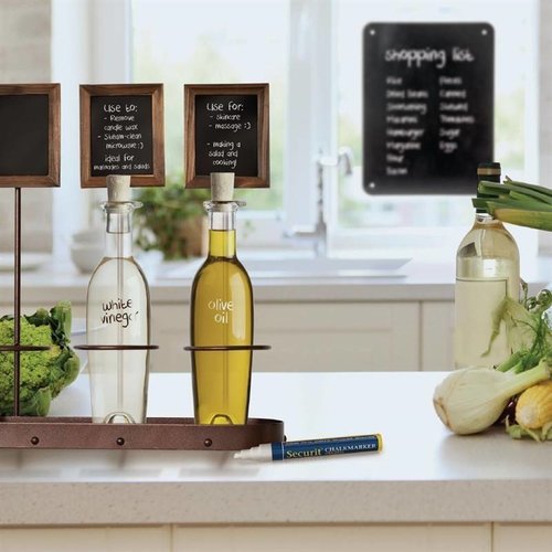 Securit Wine Bottle Display with Blackboards