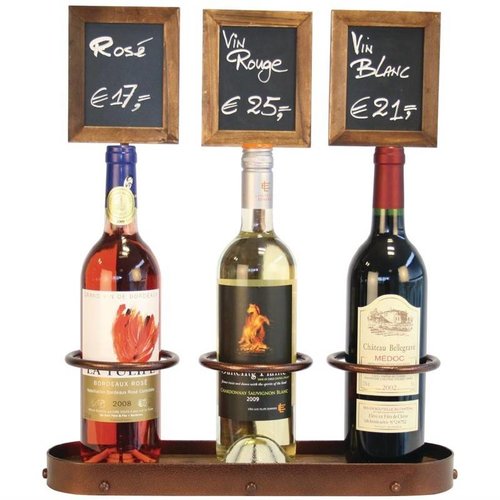 Securit Wine Bottle Display with Blackboards