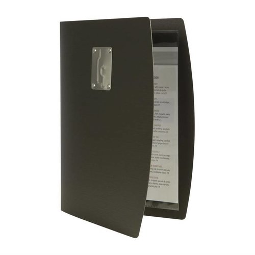 Securit Rio Wine List Cover Black A4 Securit Rio Wine List Cover Black A4