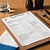 Olympia Wooden Menu Presentation Clipboard A4