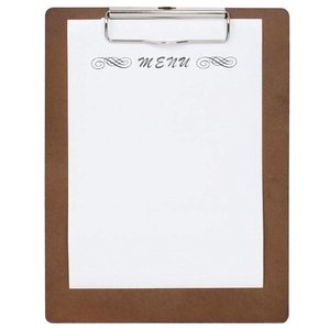 Olympia Wooden Menu Presentation Clipboard A5