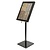 Securit LED Menu Display Case Black