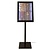 Securit LED Menu Display Case Black