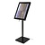 Securit LED Menu Display Case Black