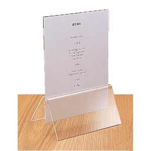 Olympia Wide Base Acrylic Menu Holder