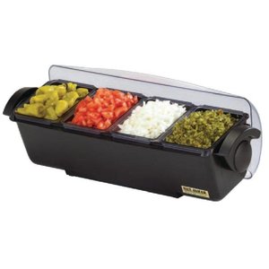 San Jamar Condiment Dispenser 4 Tray San Jamar Condiment Dispenser 4 Tray