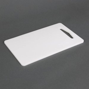 Hygiplas Low Density Polyethylene Cutting Board 153 x 255 mm White with Handle Hygiplas Low Density Polyethylene Cutting Board 153 x 255 mm White with Handle