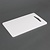Hygiplas Low Density Polyethylene Cutting Board 153 x 255 mm White with Handle