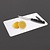 Hygiplas Low Density Polyethylene Cutting Board 153 x 255 mm White with Handle