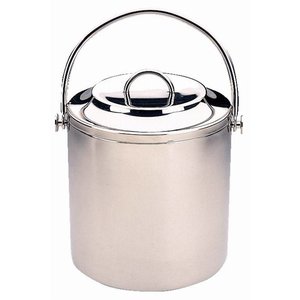 Olympia Stainless Steel Ice Bucket 3,3 L, Ø180 mm, (h)230 mm with Lid