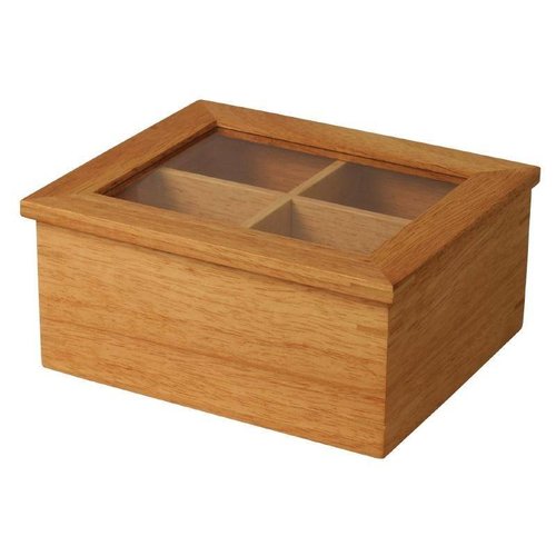 Olympia Mini Hevea Wood Tea Box Olympia Mini Hevea Wood Tea Box