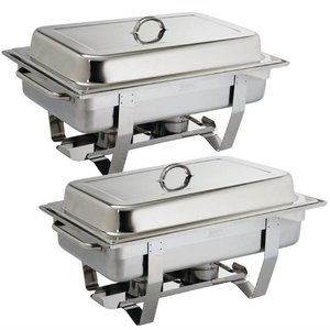 Olympia Pasta Chafing Dish with a Removable Full Cover 9 L GN 1/1 (Pack of 2)