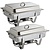 Olympia Pasta Chafing Dish with a Removable Full Cover 9 L GN 1/1 (Pack of 2)