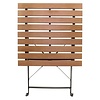 Bolero Square Faux Wood Bistro Folding Table 600mm (Single)