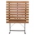 Bolero Square Faux Wood Bistro Folding Table 600mm (Single)