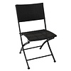 Bolero Black Folding Rattan Chair for Outdoor Use (Pack of 2)